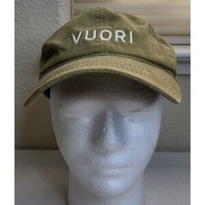 Vuori Hat Unisex Strapback Green Adjustable One Size Cotton Cap Hiking Outdoors